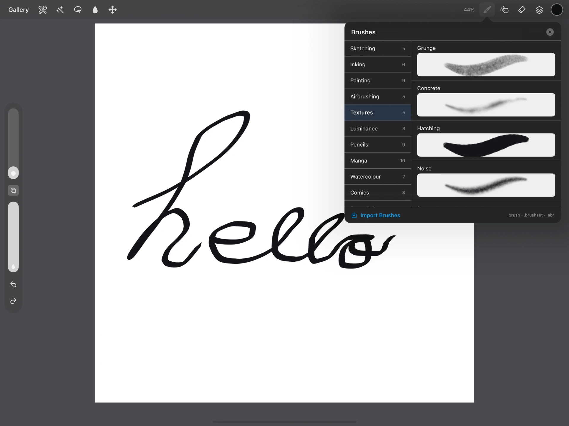 PictoraONE brush library