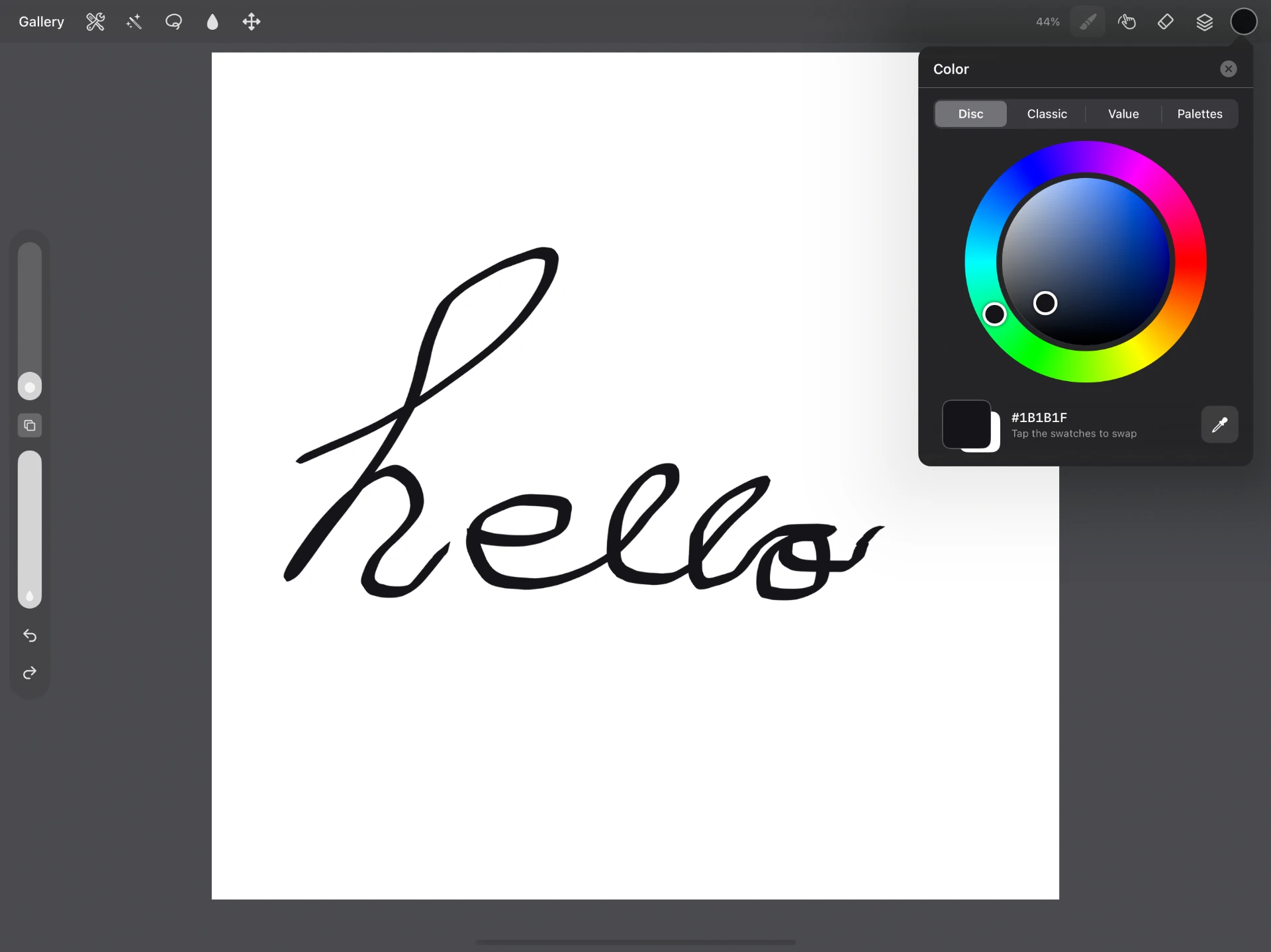 PictoraONE color controls